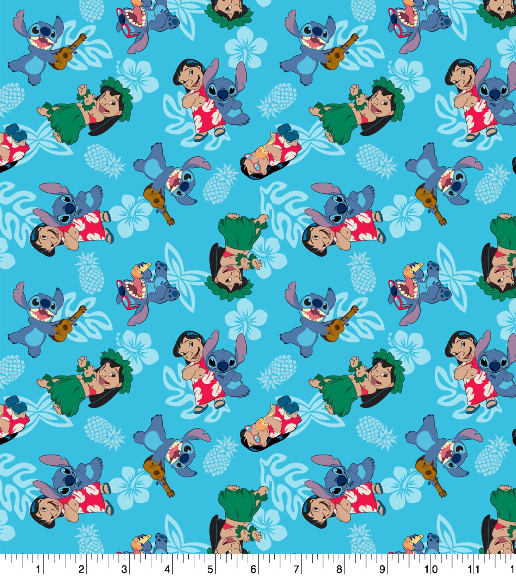 Disney® Lilo & Stitch Flowers Cotton Fabric
